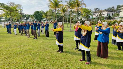 Senaman di taman